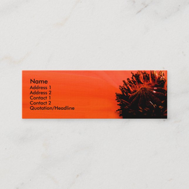 Carte De Visite Mini Poppy (Devant)