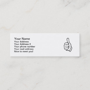 Carte De Visite Mini Pouces