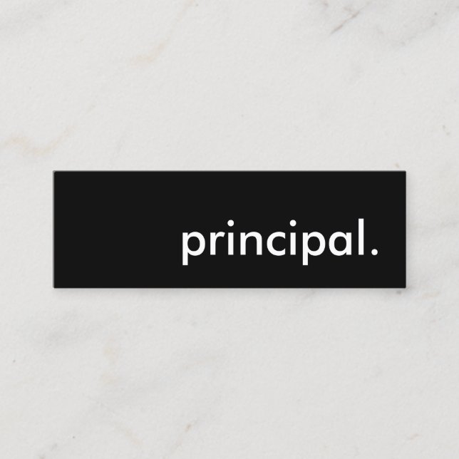 Carte De Visite Mini principal. (Devant)