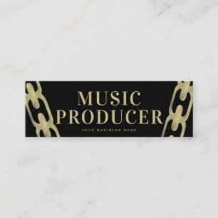 Carte De Visite Mini Producteur de musique de l'industrie du DJ chaîne 