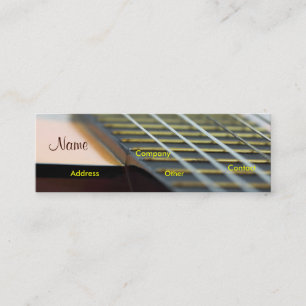 Carte De Visite Mini Professeur de musique de guitare