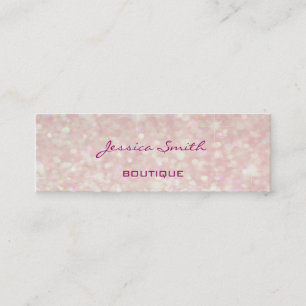 Carte De Visite Mini Professionnel élégant luxe parties scintillant de