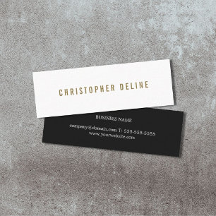 Carte De Visite Mini Professionnel Élégant Minimaliste Stylish Consul
