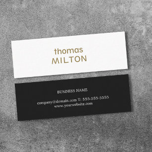 Carte De Visite Mini Professionnel Élégant Minimaliste Stylish Consulta
