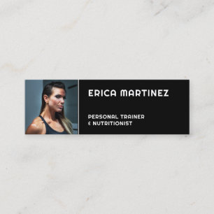 Carte De Visite Mini Profil personnel photo moderne minimaliste