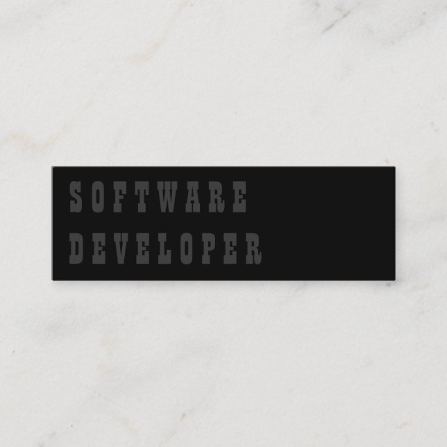 Carte De Visite Mini Programmateur de logiciel (Devant)