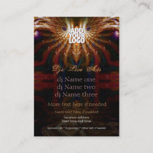 Carte De Visite Mini prospectus Fractal Chouette