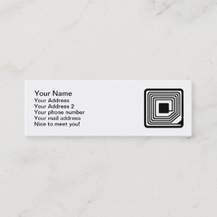 Carte De Visite Mini Puce de RFID