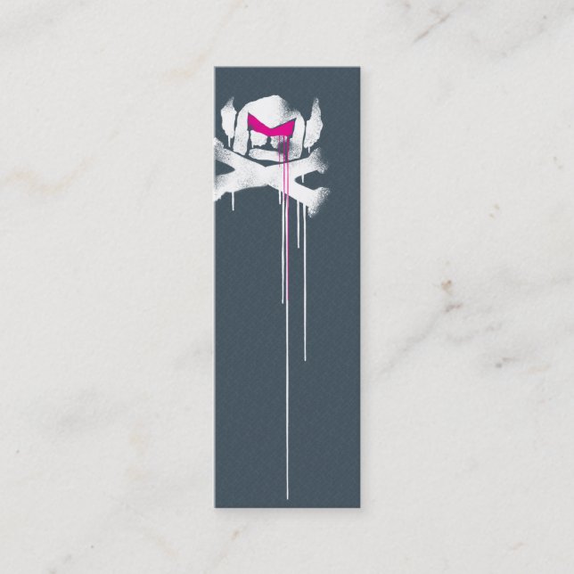 Carte De Visite Mini Pulvérisez les égouttements de Suédois - gris avec (Devant)