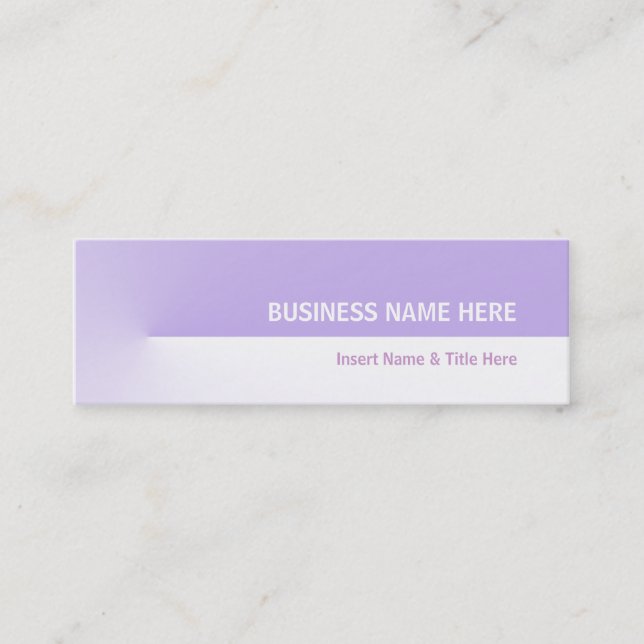 Carte De Visite Mini Purple Pro Mini (Devant)