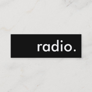 Carte De Visite Mini radio.