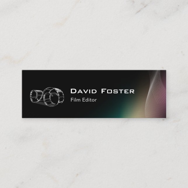 Carte De Visite Mini Réalisateur vidéo de film Cutter Directeur (Devant)