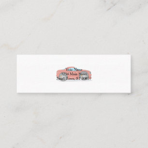 Carte De Visite Mini Red Car course de réglage