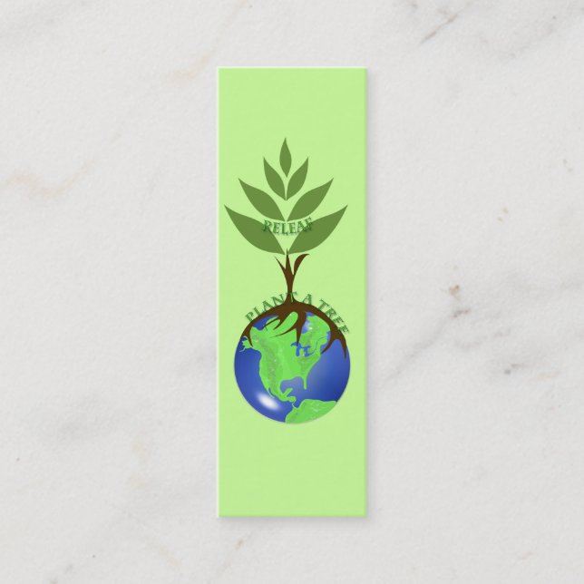 Carte De Visite Mini ReLeaf - Arbre Plante A (Devant)