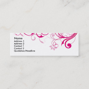 Carte De Visite Mini Remous de rose