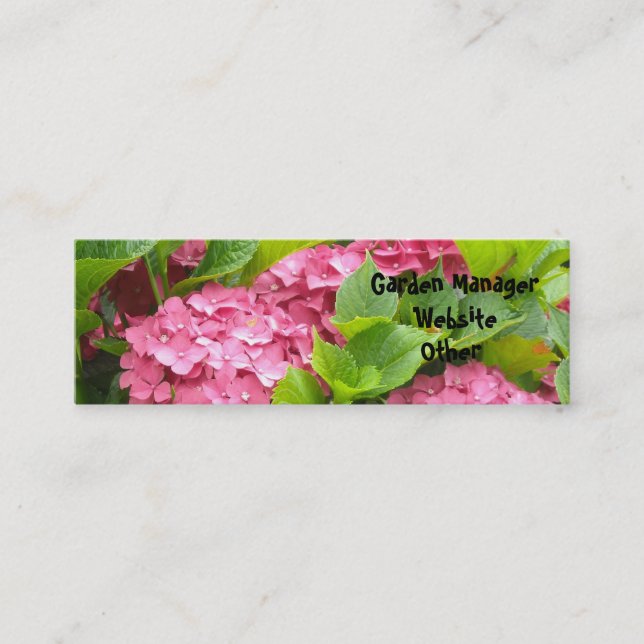 Carte De Visite Mini Responsable du jardin (Devant)