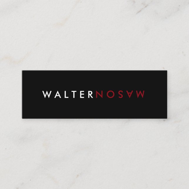 Carte De Visite Mini Retourner lettre (Devant)