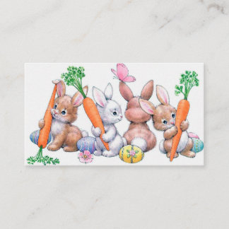 Carte De Visite Mini rétro de Pâques vintage