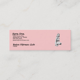 Carte De Visite Mini Rétro forme physique