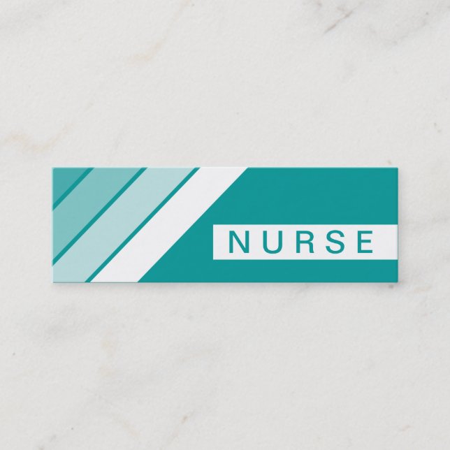 Carte De Visite Mini rétro NURSE (Devant)