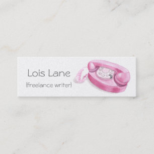 Carte De Visite Mini Rétro princesse Telephone Skinny Card