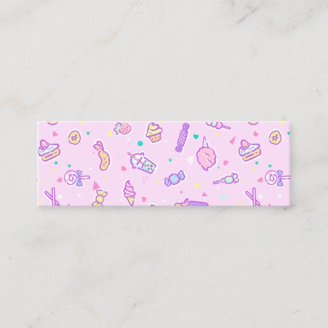 Carte De Visite Mini Rêver de collations estivales (Devant)