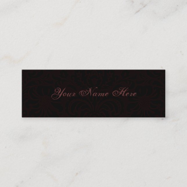 Carte De Visite Mini Romance sombre (Devant)