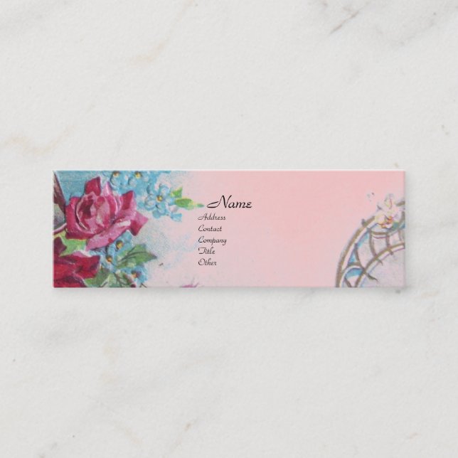 CARTE DE VISITE MINI ROMANTIQUE (Devant)