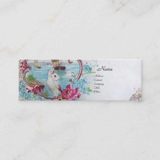 CARTE DE VISITE MINI ROMANTIQUE (Devant)