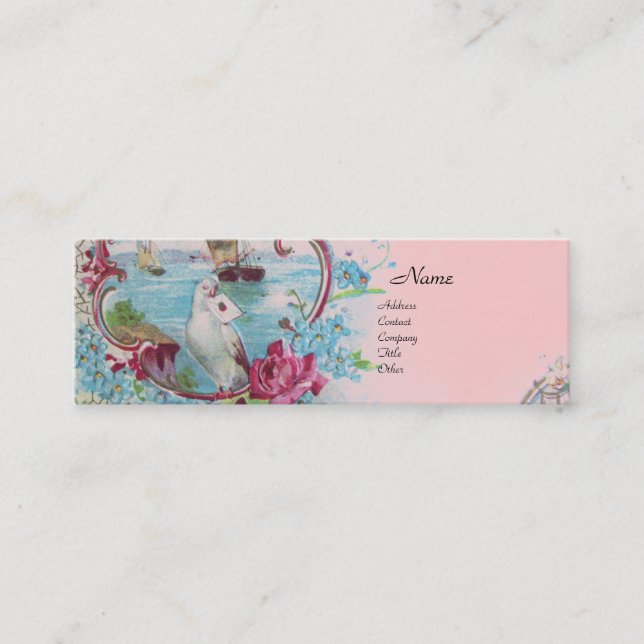 CARTE DE VISITE MINI ROMANTIQUE (Devant)