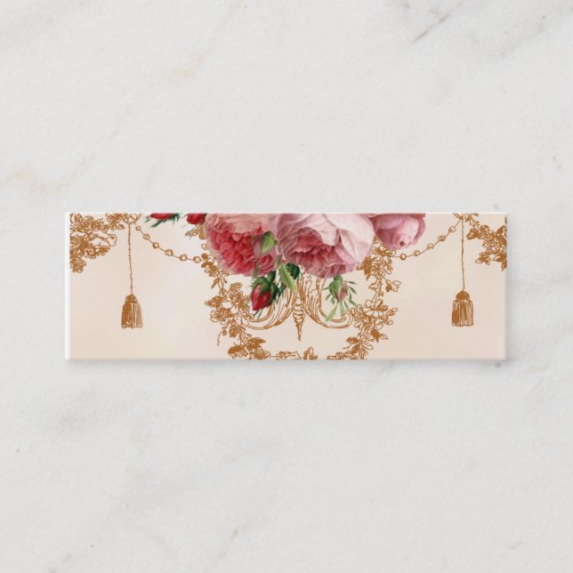 Carte De Visite Mini Rose Blenheim, rose pétale (Devant)