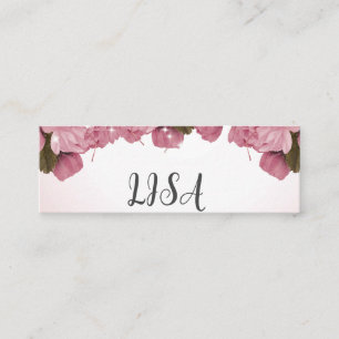 CARTE DE VISITE MINI ROSES ROSES ROSES