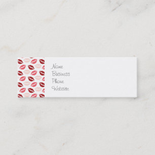 Carte De Visite Mini Roses rouges m'embrassent des cadeaux de