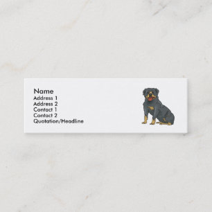 Carte De Visite Mini Rottweiler