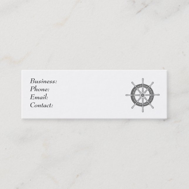 Carte De Visite Mini Roue de bateau (Devant)