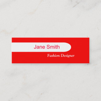 Carte De Visite Mini Rouge