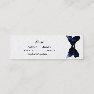 Carte De Visite Mini ruban bleu