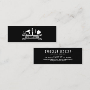 Carte De Visite Mini Salon de coiffure professionnel Salon élégant