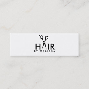 Carte De Visite Mini salon simple moderne de coiffeur de styliste en