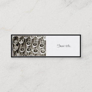 Carte De Visite Mini Salutation d'anniversaire de la machine à écrire v