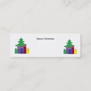 Carte De Visite Mini Sapins de Noël