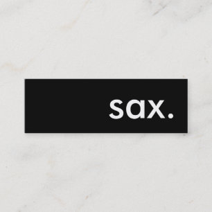 Carte De Visite Mini sax.