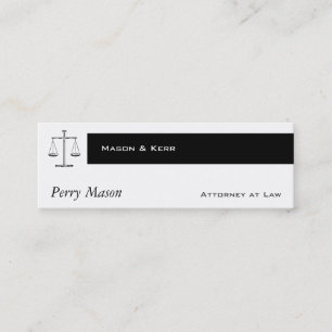 Carte De Visite Mini Scales de justice