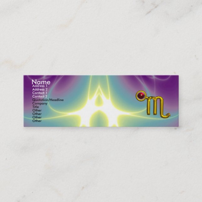 CARTE DE VISITE MINI SCORPIO (Devant)