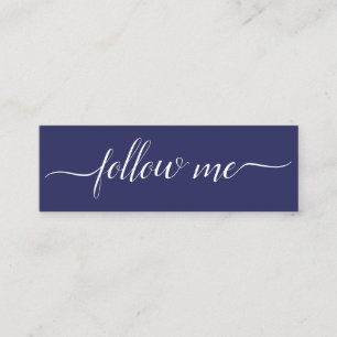Carte De Visite Mini Script tendance Suivez-moi Instagram Médias sociau