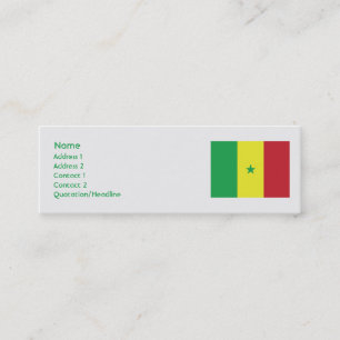 Carte De Visite Mini Sénégal - Skinny