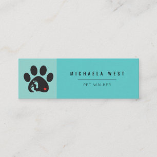 Carte De Visite Mini Service de marchette pour animaux de compagnie Car