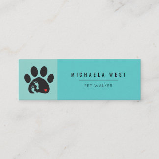 Carte De Visite Mini Service de marchette pour animaux de compagnie Car