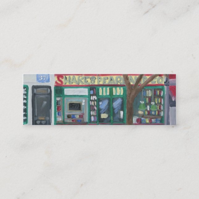 Carte De Visite Mini Shakespeare et Company : PARIS (Devant)