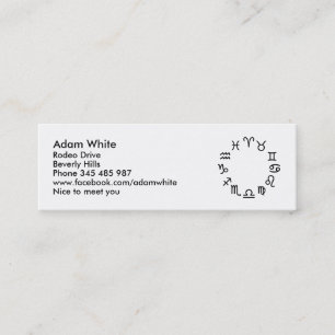 Carte De Visite Mini Signes de zodiaque